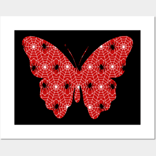 Spider Web Butterfly Posters and Art